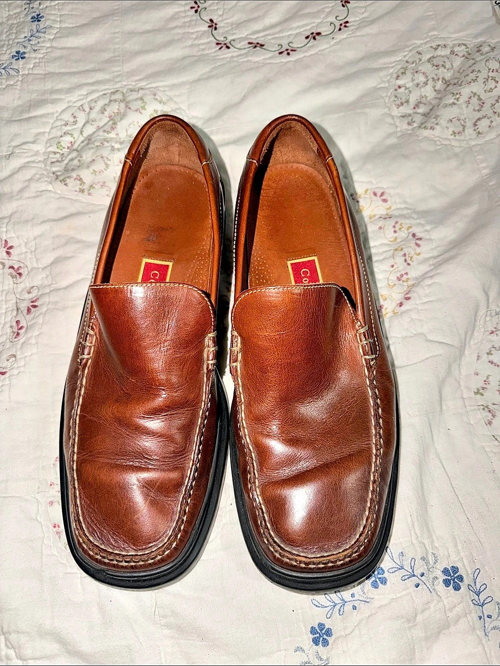 Cole Haan Air Madison Leather Bit Loafers Brown & Black US 10.5M